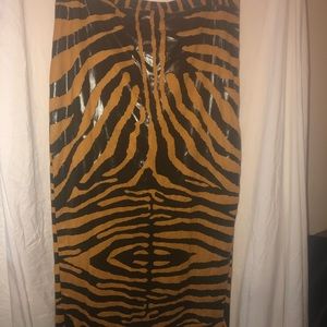 Fashion Nova Long Animal Print Skirt New With Tags